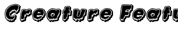 Creature Feature font preview